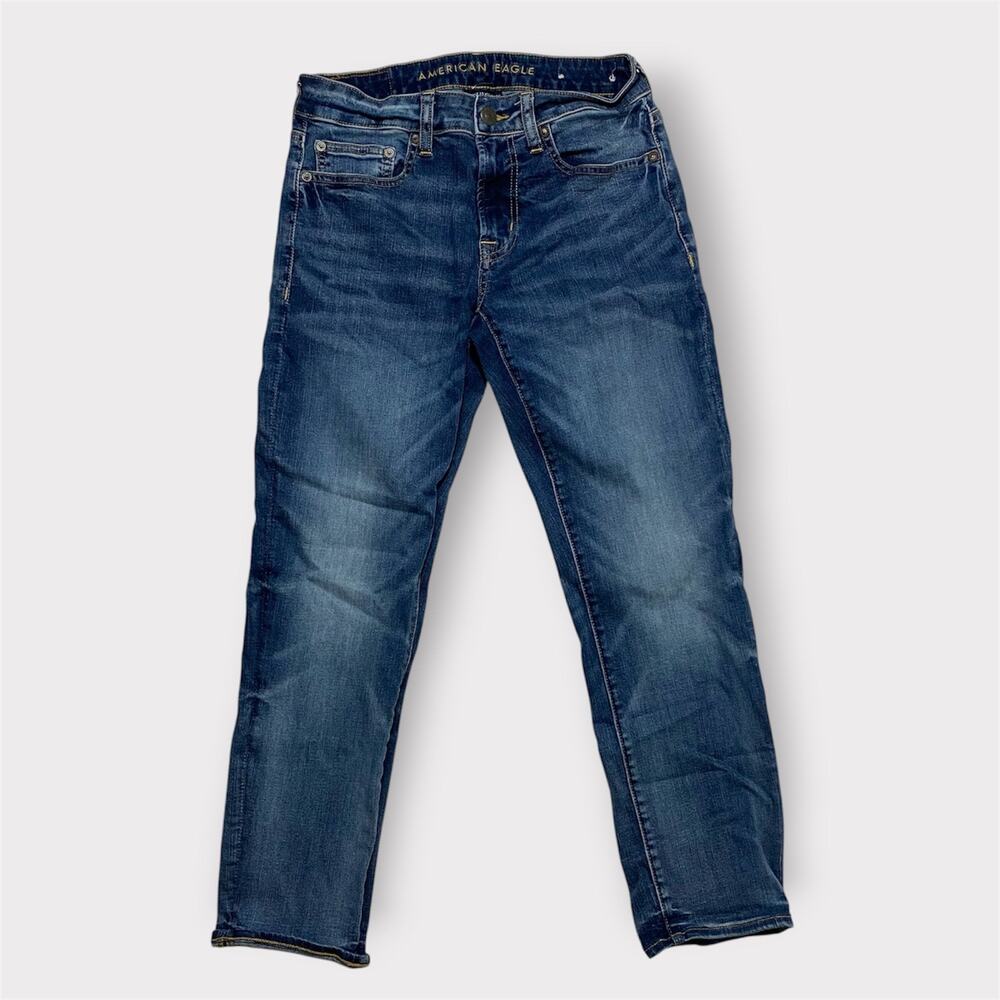 American Eagle Women’s Jeans Blue Next Level Flex Straight Leg Size 28x28